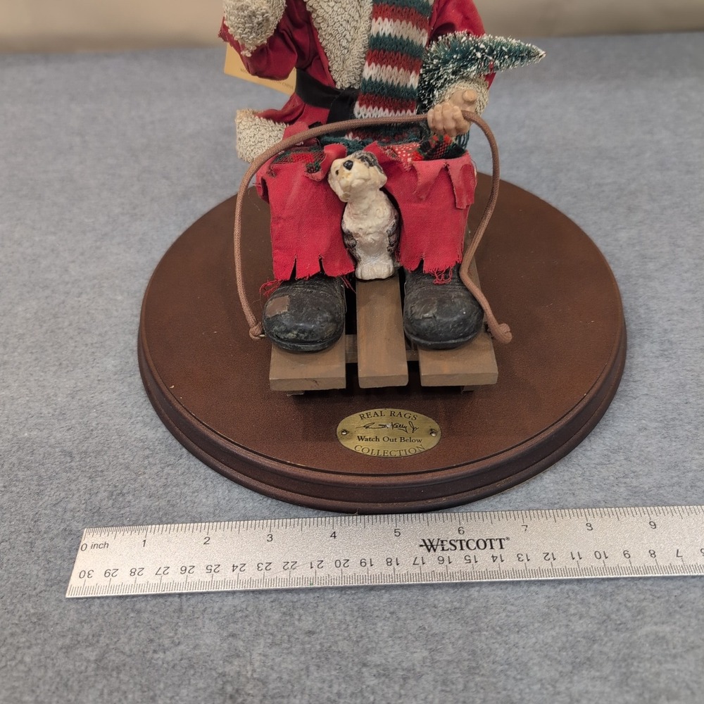 Emmett Kelly Jr REAL RAGS Watch Out Below Collection Clown Christmas Figurine - Picture 12 of 12